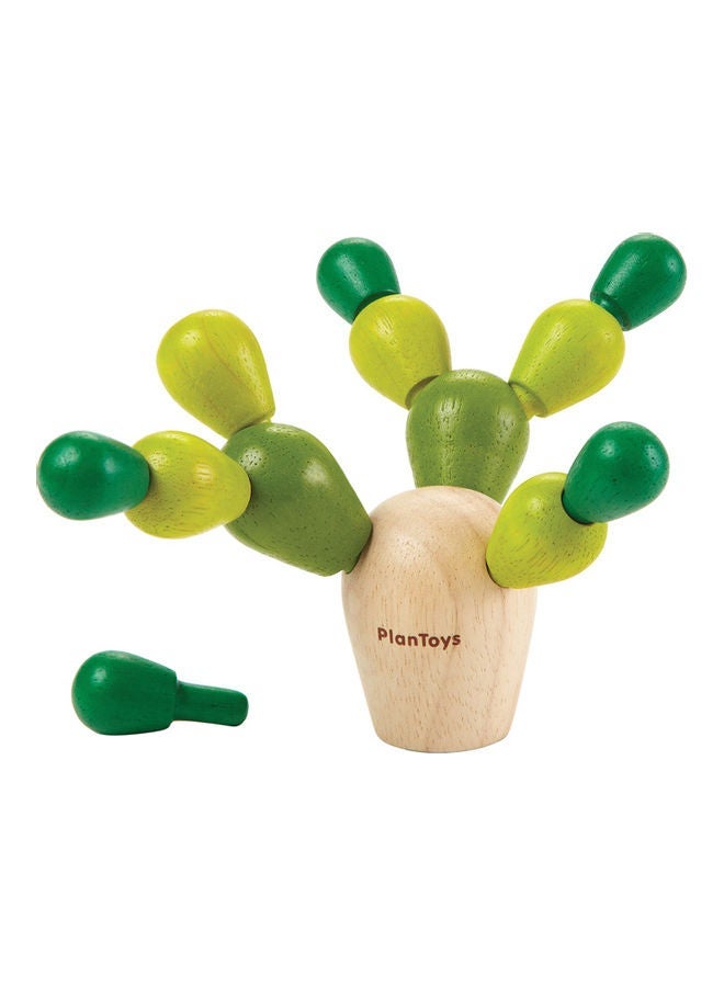 NIBEMINENT Plantoys Wooden Balancing Cactus 3.3 x 4.5cm - Image 1