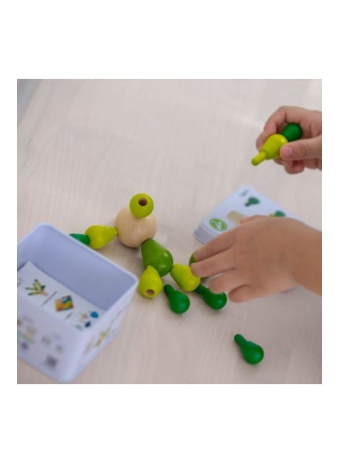 NIBEMINENT Plantoys Wooden Balancing Cactus 3.3 x 4.5cm - Image 2