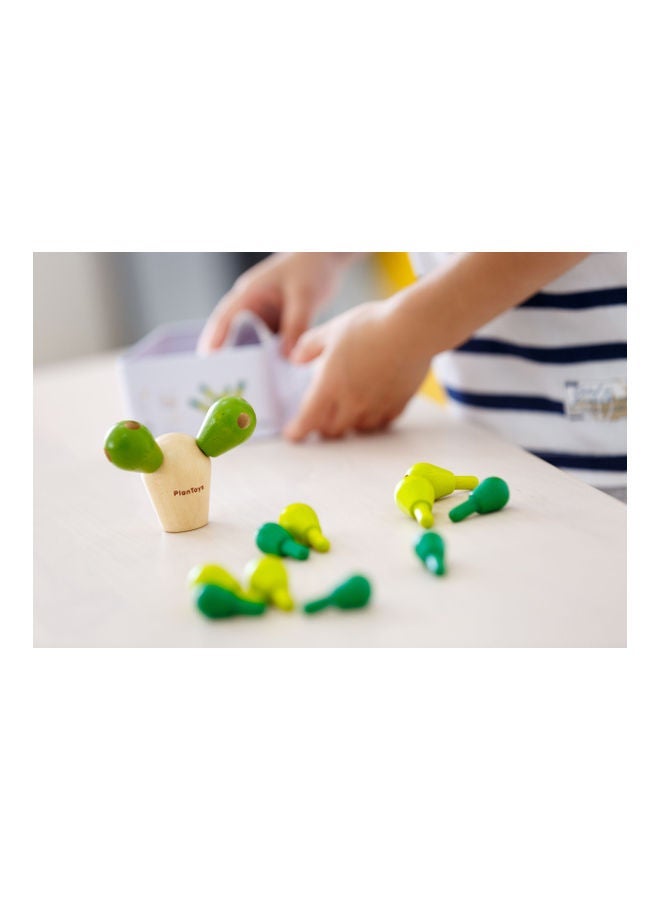 NIBEMINENT Plantoys Wooden Balancing Cactus 3.3 x 4.5cm - Image 5