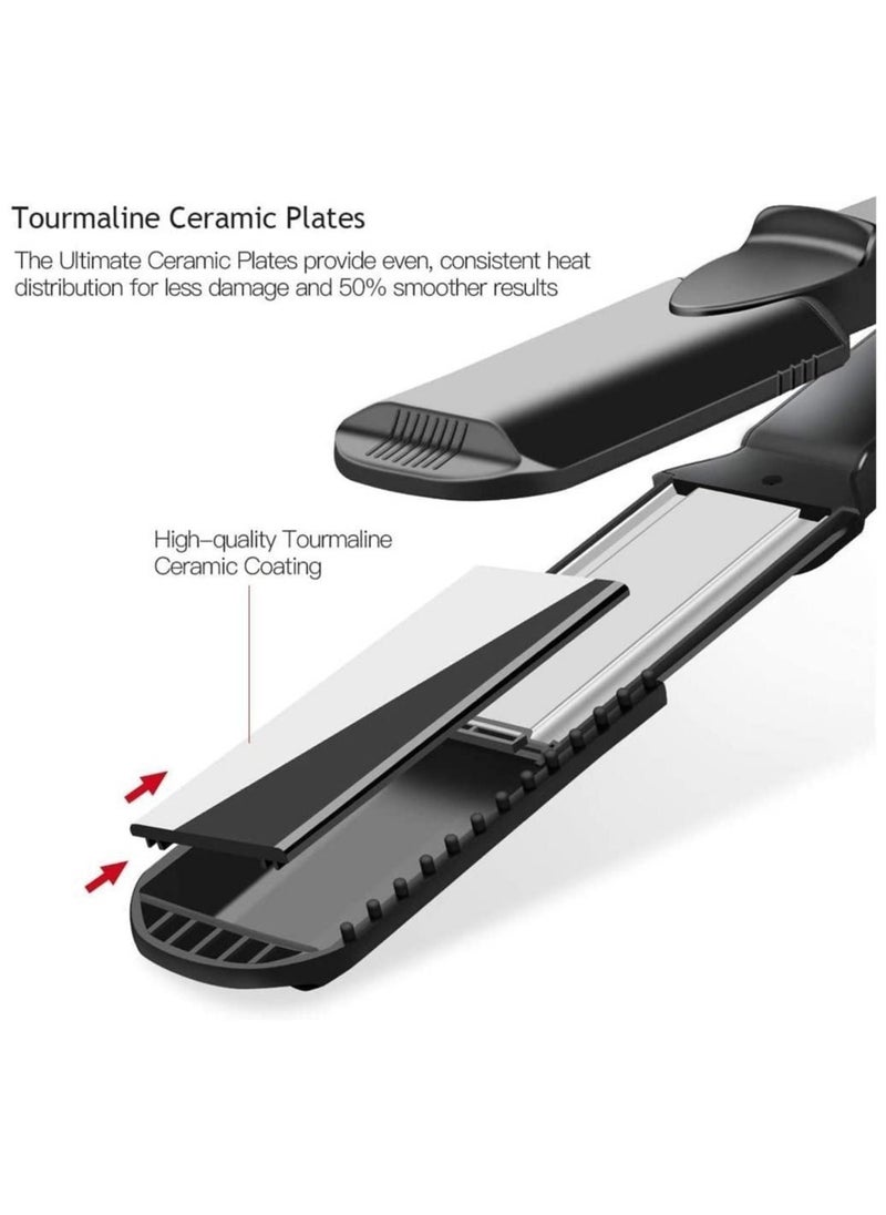 RedMapleTEK Hair Crimper, 4 in 1 Hair Straightener and Curler Hair Crimper, Keratin and Argan Oil Infused Crimping Iron for Hair, Hair Crimper for Women with 4 Interchangeable Plates for All Hair Type  - Image 4