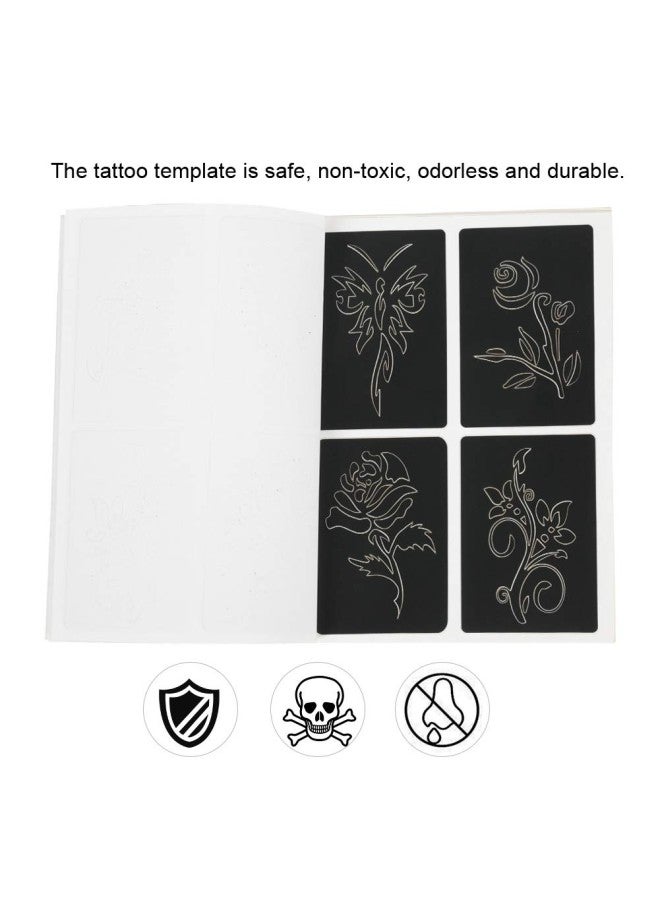 klarako Tattoo Stencil Kit, Semi-Permanent Small Tattoo Stencil 118 Patterns Airbrush Temporary Tattoos Template, Glitter Tattoo Kit - Image 2