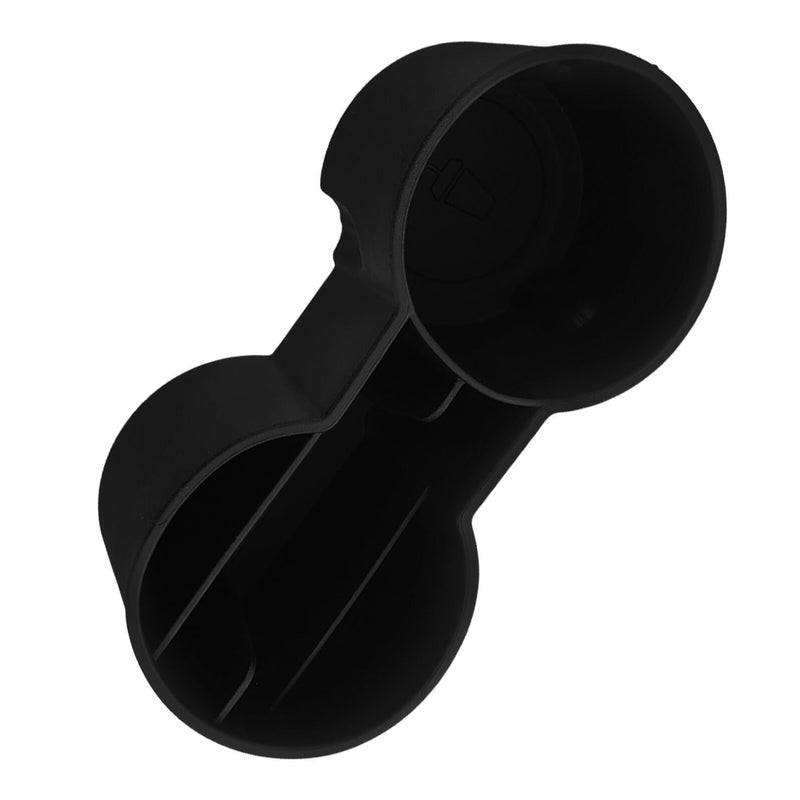 Non Slip Black Car Cup Holder Insert Organizer Dual Drink Tray for Sedan - Image 2