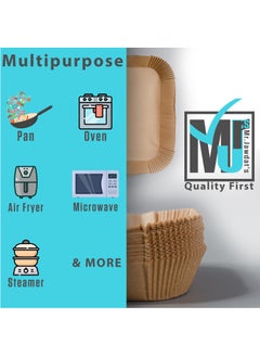 Mr.Jawdat's ((Extra Strong)) Air Fryer Disposable Rectangular Paper Liners for Dual Door Air Fryer 100Pcs, Mr.Jawdat's Thick Air Fryer Liners, Thick Air Fryer paper Water-Grease-proof ((20x13 or  22x14cm, Rectangular))  - Image 4