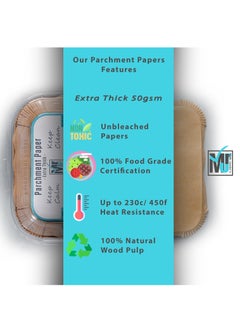 Mr.Jawdat's ((Extra Strong)) Air Fryer Disposable Rectangular Paper Liners for Dual Door Air Fryer 100Pcs, Mr.Jawdat's Thick Air Fryer Liners, Thick Air Fryer paper Water-Grease-proof ((20x13 or  22x14cm, Rectangular))  - Image 5