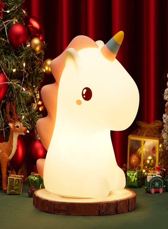 Limpus Night Light for Kids Baby Lamp Night Lights for Room Girls Night Light, Silicone Nursery Squishy Soft Rechargeable Color Changing Cute Night Light for Birthday Gift (Horse lamp) - Image 1