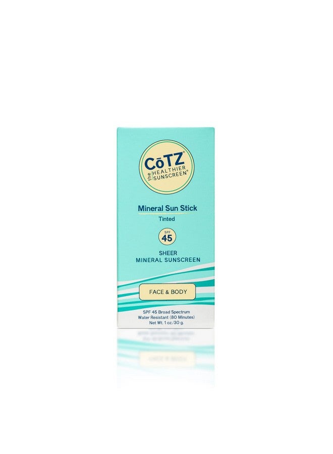 CoTZ Mineral Sunscreen Stick Spf 45 Zinc Oxide Water Resistant Broad Spectrum Sunscreen Invisible To Sheer Finish Easy Onthego Application 1 Oz / 30 G - Image 2