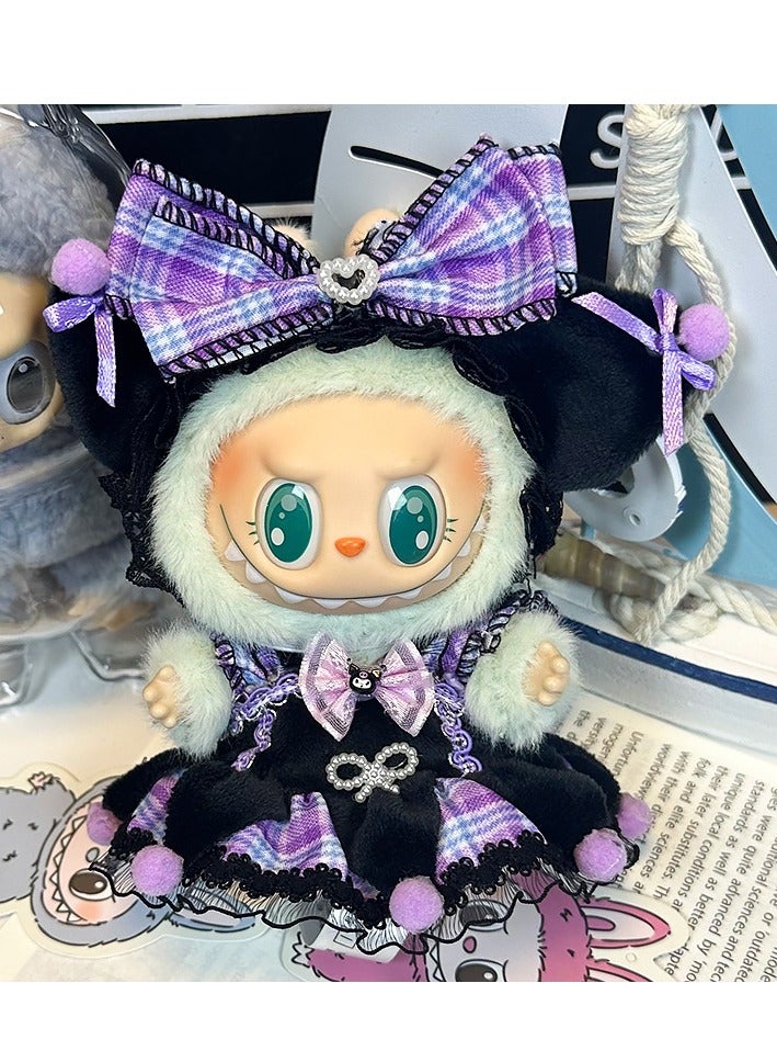 Labubu Doll Clothing Set – Stylish & Durable Outfits for 17cm Plush Dolls – Interchangeable Clothes for 1st, 2nd Gen Vinyl Collectibles – Fun Accessories for Creative Play （Without Baby） - Image 2