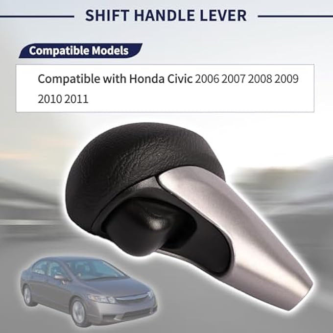 rayihni 54130SNAA81 Shifter Knob Handle Gear Shift Handle Lever Compatible with Honda Civic 20062011 Automatic Gear Shift Handle Lever - Image 3
