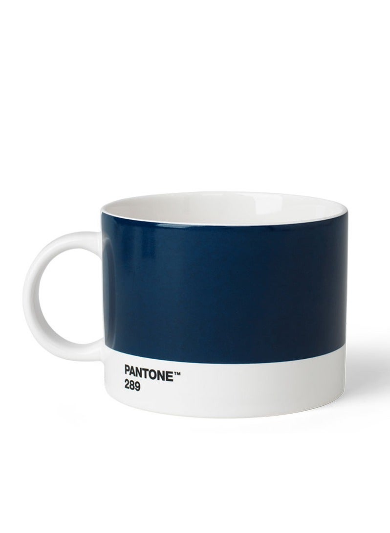 Begin Your Morning Tea Cup – Dark Blue