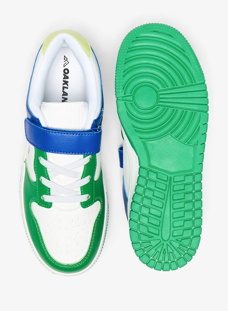 Oaklan by Shoexpress Boys Panelled Sports Shoes With Hook And Loop Closure - Image 4