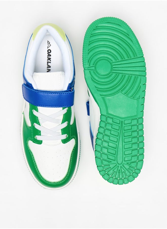 Oaklan by Shoexpress - Boys Panelled Sports Shoes With Hook And Loop Closure - Image 1