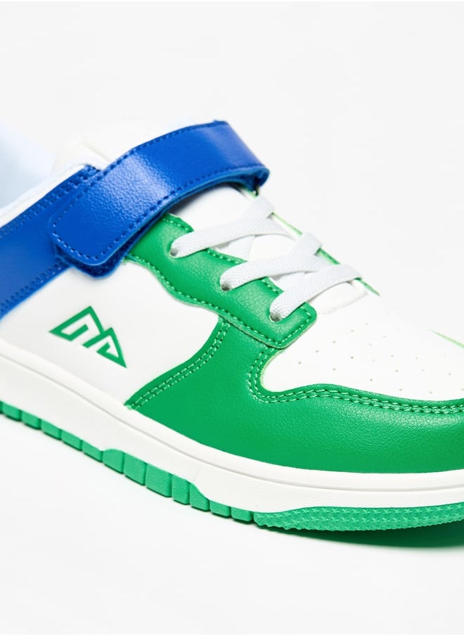 Oaklan by Shoexpress - Boys Panelled Sports Shoes With Hook And Loop Closure - Image 1