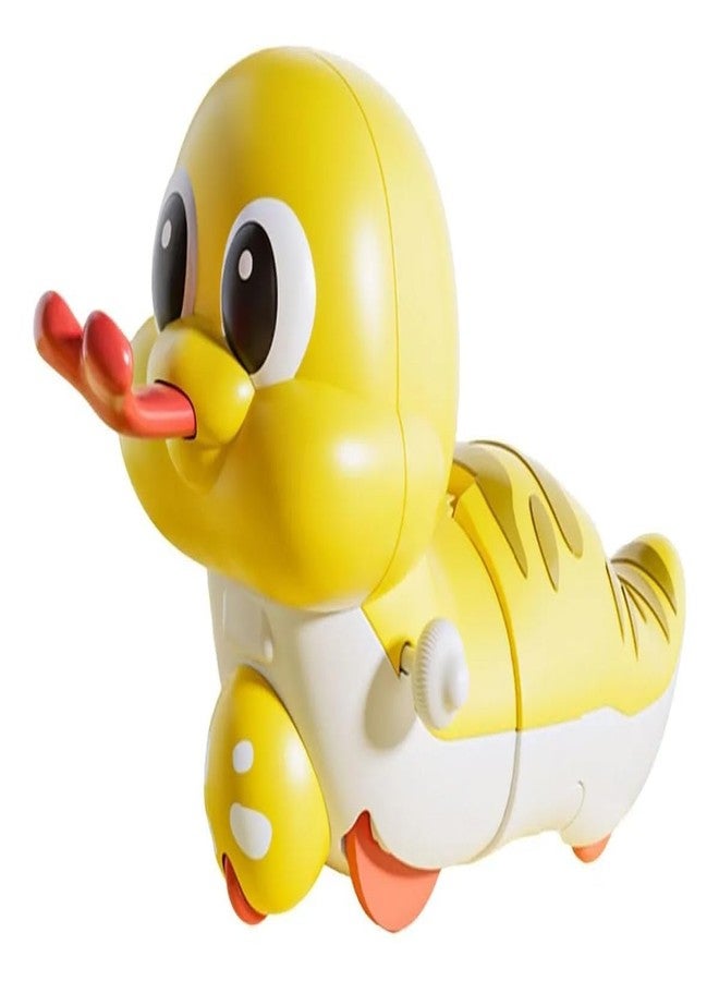 Claudelle Cute Wind up Duck Toy for Kids Manual Clockwork Walking Duck Colorful Cartoon Animal Toy for Toddlers and Children (Duck Toy_Yellow) - Image 1
