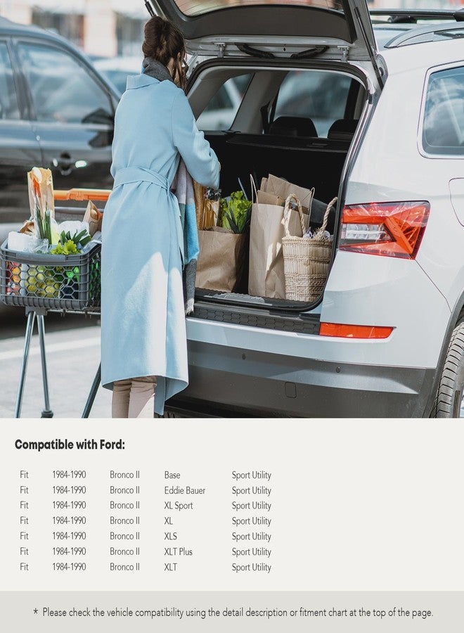 YHTAUTO مجموعة من قطعتين من دعامات رفع الباب الخلفي، نوابض غازية، وممتصات صدمات لسيارة فورد برونكو II موديلات 1984-1990 - Image 2