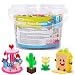 Caydo 3000PCS 5mm Fuse Beads Mixed Colors Iron Beads for Kids Crafts Bucket Packed for Storage Melting Bead for 2D3D Art Craft DIY Project Kids DlY Pixel ParentChild Interaction Holiday Gifts - Image 2