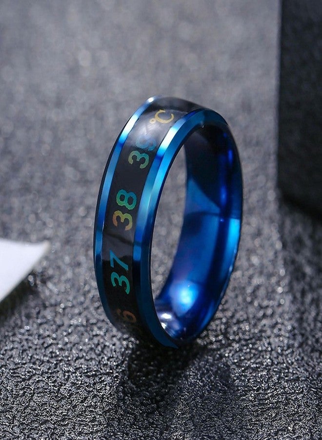 IGA COLLECTION Valentine Stylish Fashionable Latest Combo ECG & Blue Temperature Ring W3 (19) - Image 5