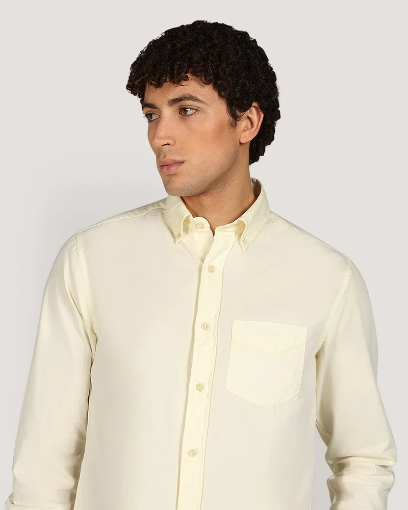 Regular Garment Dyed Twill Shirt