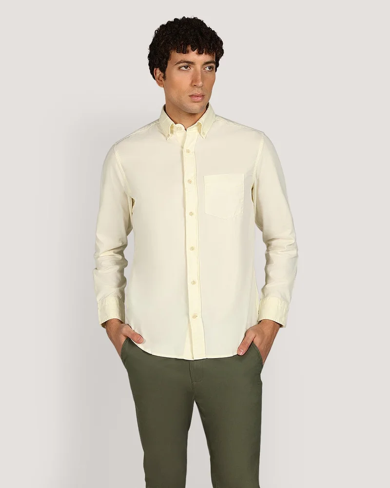 GANT  Regular Garment Dyed Twill Shirt for Men | Best Price UAE