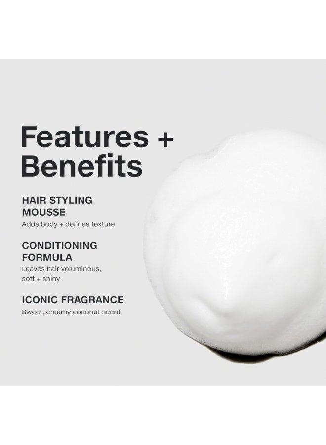 Paul Mitchell Sculpting Foam, Touchable, Flexible Hold + Frizz Control, For All Hair Types, 16.9 oz - Image 4