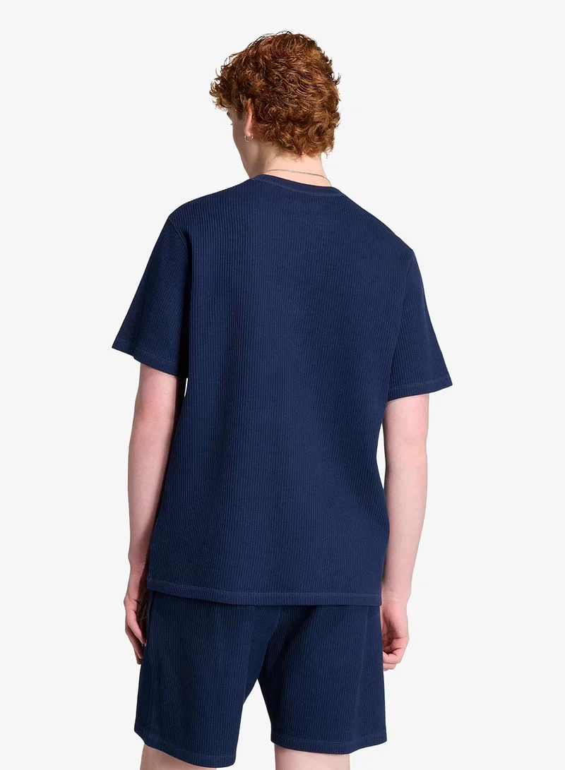 Adidas Originals NINDIG Trefoil Essential Waffle T-Shirt for Men | Best Price UAE