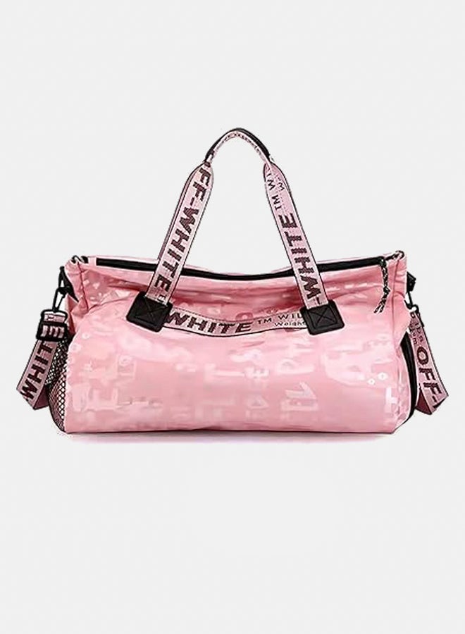 Water Resistant Travel Duffel Bag for Men & Women | Convertible Travel & Sports Backpack with Shoe Compartment & Easy Front Pocket | Travel Luggage Bags-Peach - Image 1
