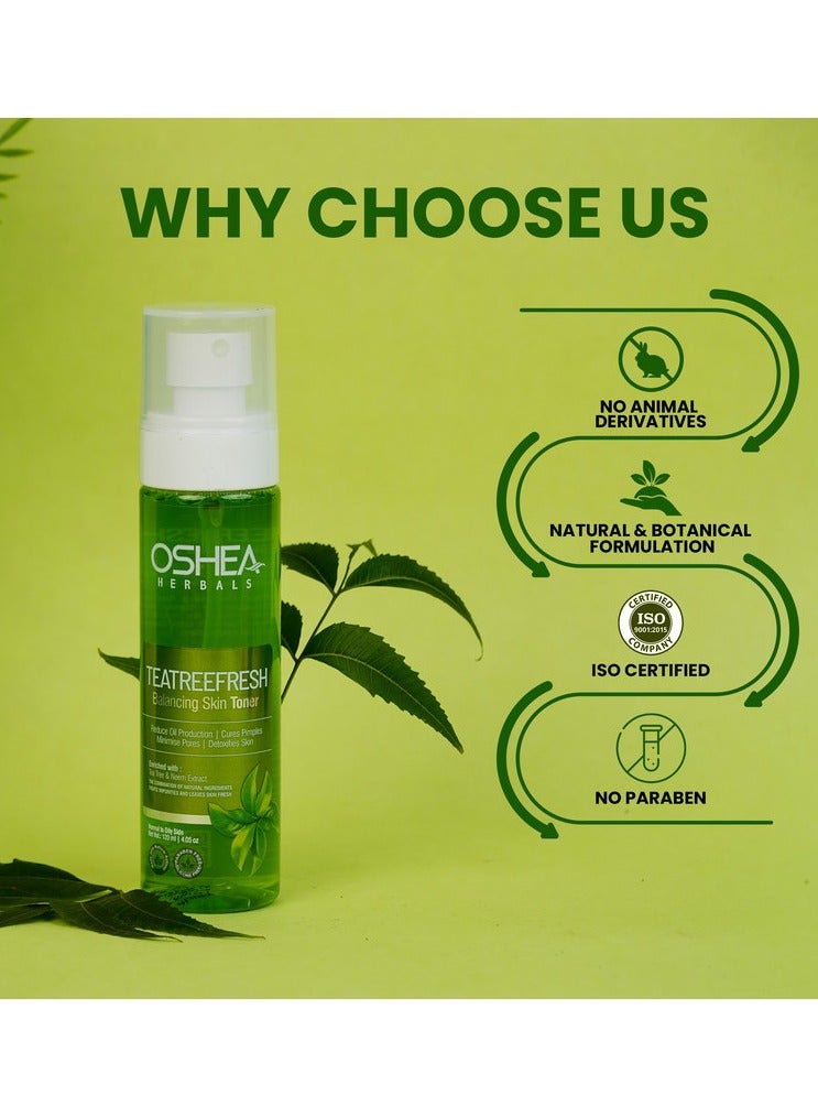 OSHEA Herbals Teatree Fresh Skin Toner 120 ml - Image 4