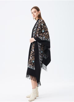 Sky cashmere Embroidered Shawl  - Image 1