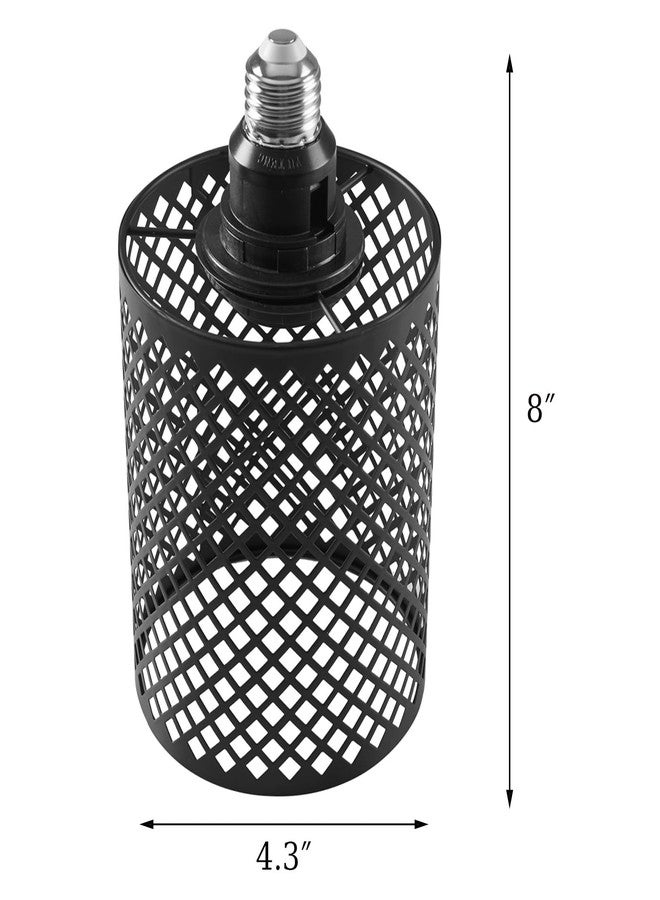 WOERFU E26 to E26 Edison Light Fixture Vintage Black Metal Cage Light for Wall Sconce Pendant Floor Lamp & Ceiling Light Fixture - Image 5