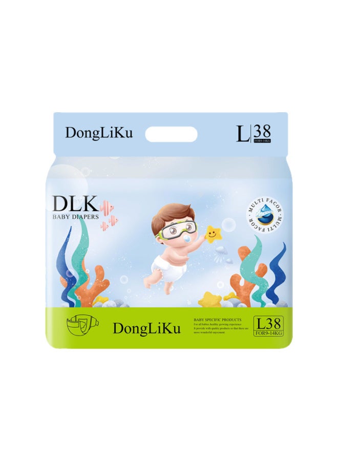 Breathable and Dry All-In-One Baby Ultra-Thin Night-Use Large Absorbency Unisex Baby Diapers XXXXL Diapers - Image 5