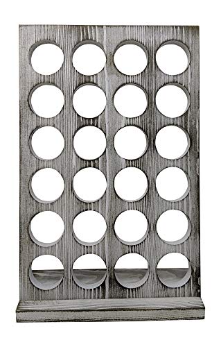 Giannas Home Gianna's Home Rustic Farmhouse Country Distressed Wood Coffee Pod Holder For K-Cups, 24 Capacity (Rustic White) - Image 2