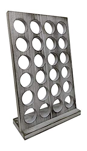 Giannas Home Gianna's Home Rustic Farmhouse Country Distressed Wood Coffee Pod Holder For K-Cups, 24 Capacity (Rustic White) - Image 1