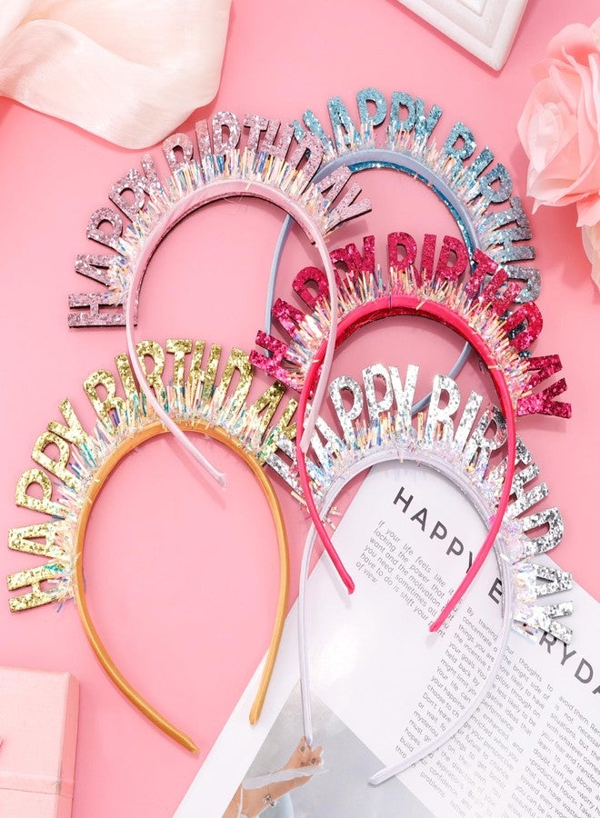 Chanaco Birthday Girl Headband Birthday Crown for Women Princess Tiara Party Decoration Outfit Sweet Gift Dress - Image 5