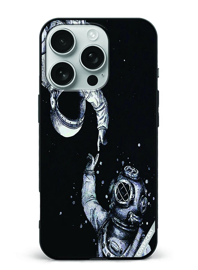 COVERSCART Protective Case Cover For Apple iPhone 16 Pro Max Astraunaut And Diver Design Multicolour