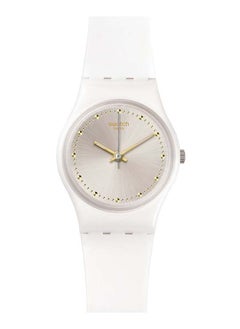 Swatch ساعة يد نسائية مقاومة للماء بحركة كوارتز باللون الأبيض - 36 مم  - Image 1