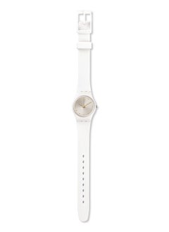 Swatch ساعة يد نسائية مقاومة للماء بحركة كوارتز باللون الأبيض - 36 مم  - Image 3