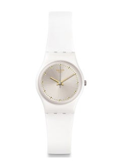 Swatch ساعة يد نسائية مقاومة للماء بحركة كوارتز باللون الأبيض - 36 مم  - Image 2