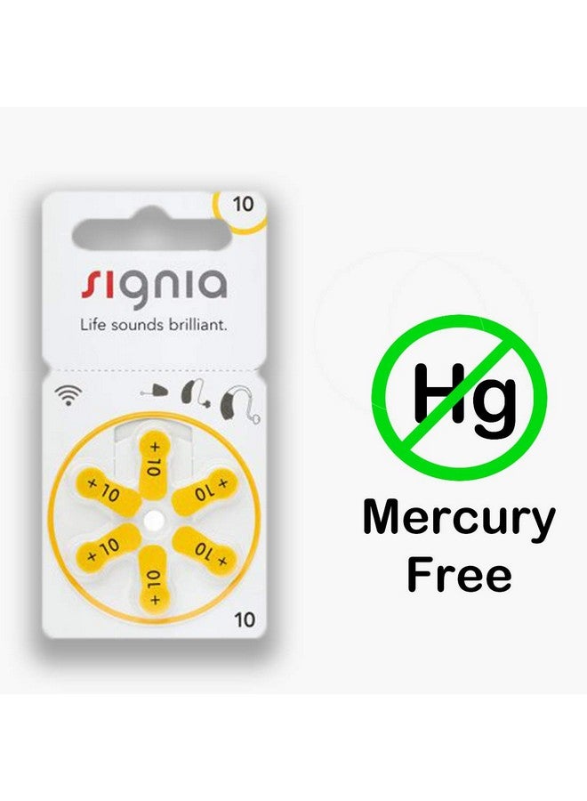 Signia بطاريات Signia Premium لسماعات الأذن - طاقة فائقة لوضوح السمع طوال اليوم | تدوم طويلاً | مقاس 10 - Hear.com، (عبوة من 24 بطارية) - Image 2