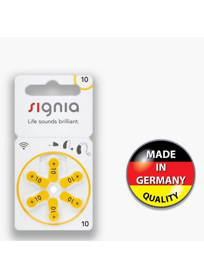 Signia بطاريات Signia Premium لسماعات الأذن - طاقة فائقة لوضوح السمع طوال اليوم | تدوم طويلاً | مقاس 10 - Hear.com، (عبوة من 24 بطارية) - Image 4