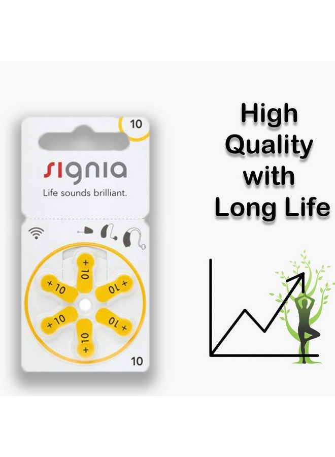 Signia بطاريات Signia Premium لسماعات الأذن - طاقة فائقة لوضوح السمع طوال اليوم | تدوم طويلاً | مقاس 10 - Hear.com، (عبوة من 24 بطارية) - Image 3