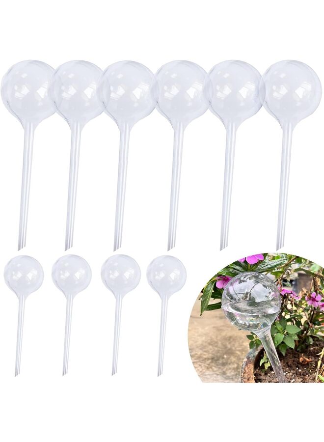LAMAY 10PCS Plant Automatic Watering Devices, Clear Plastic Self-Watering Bulbs Flower Automatic Watering Device While Away Garden Waterer for Plant Indoor Outdoor (Size : CLEAR) - Image 1