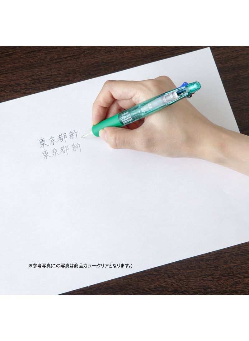 ZEBRA Zebra Clip-On Multifunctional Pen, Non-Color Clear Barrel (B4SA1-C)  - Image 3