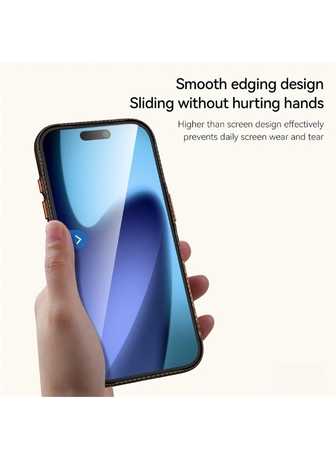 عام غطاء من ألياف الكربون متوافق مع آيفون 17 برو ماكس، مزود بمغناطيس غير مرئي، غلاف قلبي غير لامع فائق النحافة مضاد للصدمات والسقوط للشحن اللاسلكي. - Image 4