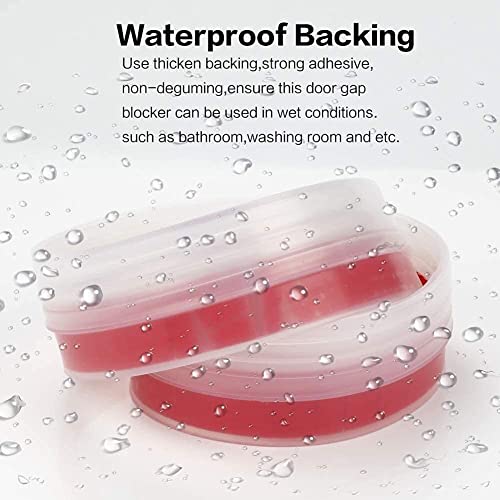 Grofilo Silicone 1 Meter Door Windows Seal Gap Sealer Strip For Door Anti Skid Waterproof, Windproof,Self Adheshive Tranfarent Color-1 Meter - Image 5