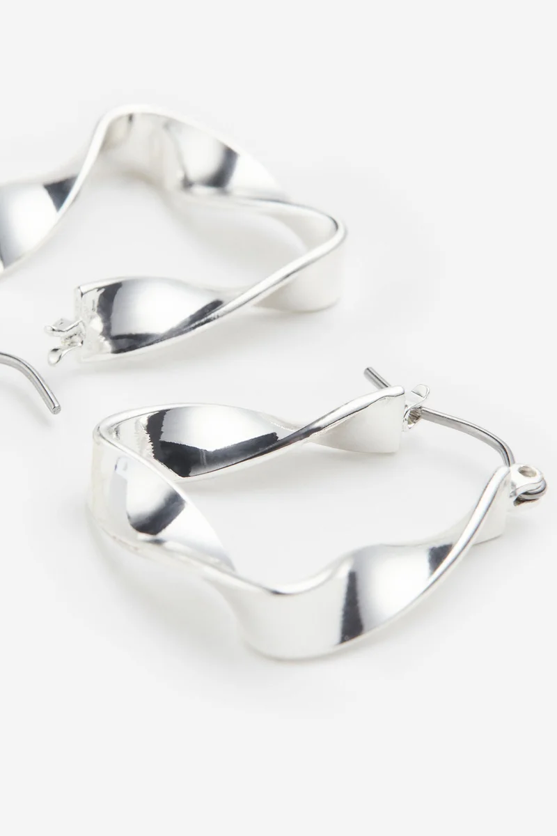 H&M Twisted hoop earrings