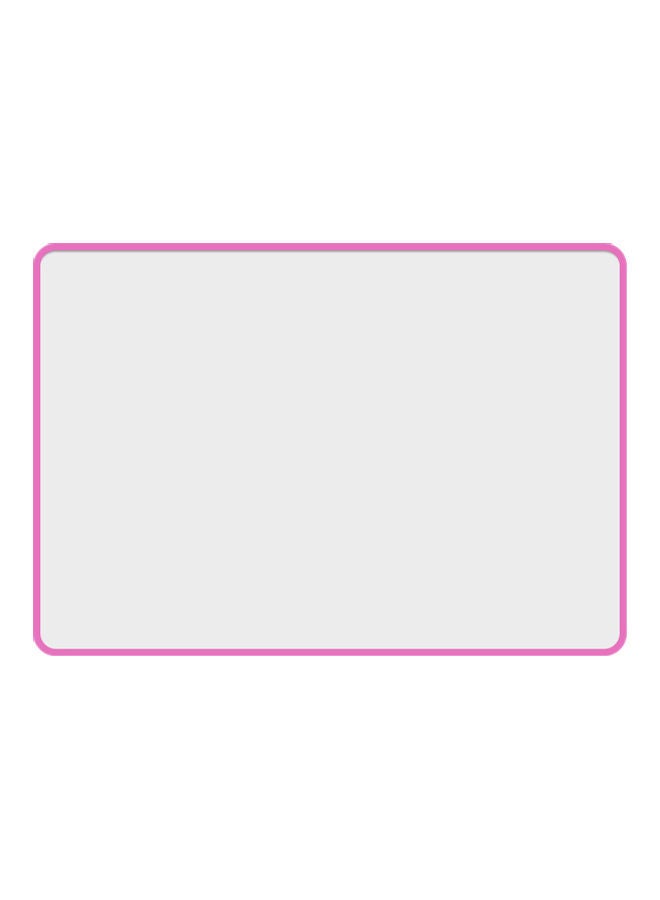 NIBEMINENT Portable Dry Erase Double-Sided White Board Pink/White  - Image 1
