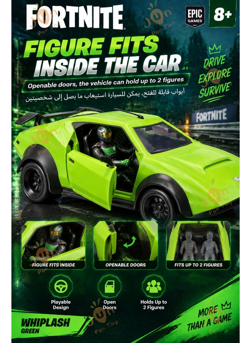 فورتنيت أصلي Fortnite Jazwares Joy Ride Vehicle Whiplash Green Storm Racer مركبة سيارة لعبة مجسم حركة مفصلي 4 بوصة طقم معركة ألعاب قابل للجمع عرض مكتبي هدايا أولاد أطفال - Image 5