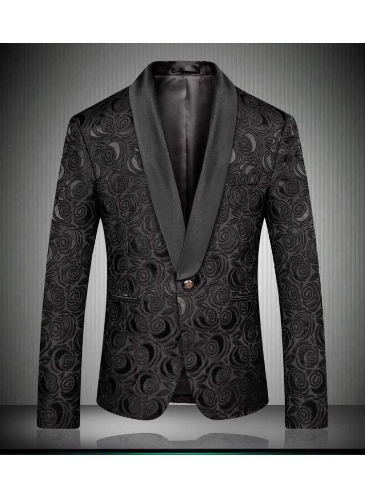 Shougu New Slim Fit Business Casual Fashionable Suit Jacket  - Image 1