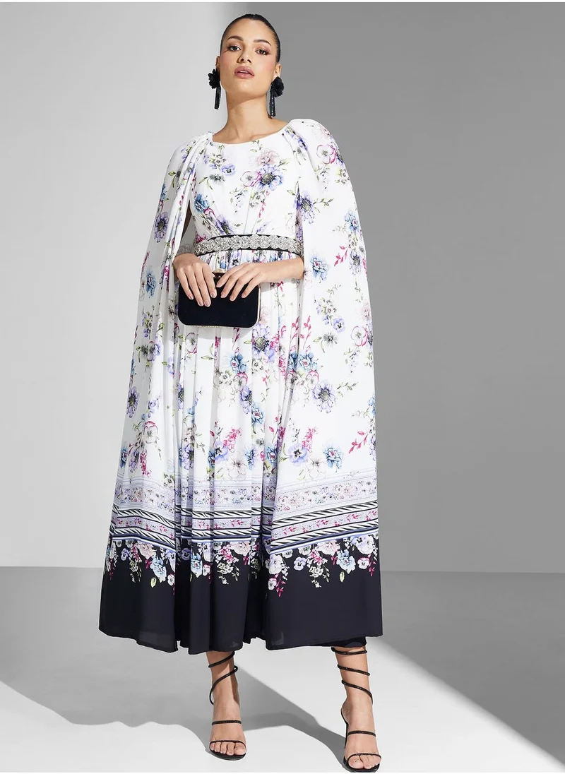 Yaser albik Floral Printed Dress