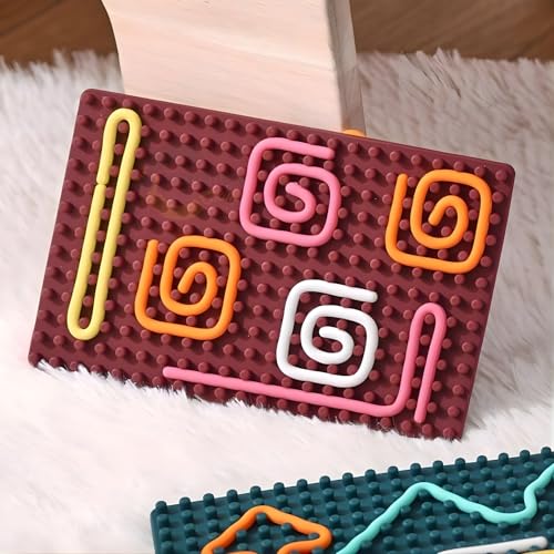 Countrylink Montessori Silicone Fine Motor Toys for Kids | Silicone Kids Sensory Activity Toys Toy, Fine Motor Skill Learning Educational Toy (Multicolor, 3+ Years) - Image 2