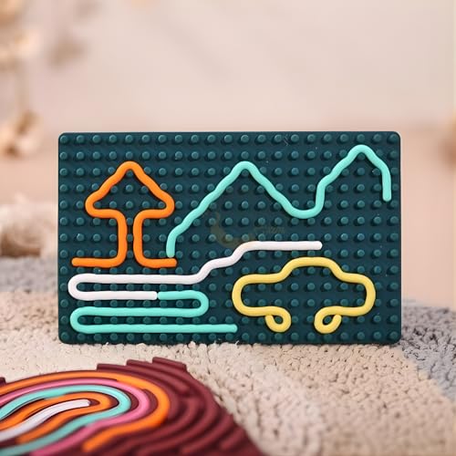 Countrylink Montessori Silicone Fine Motor Toys for Kids | Silicone Kids Sensory Activity Toys Toy, Fine Motor Skill Learning Educational Toy (Multicolor, 3+ Years) - Image 3